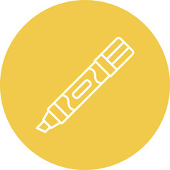 Marker Multicolor Circle Line Inverted Icon