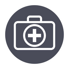 Bag, first, help, medical icon