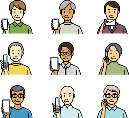 人それぞれの通信手段のセット