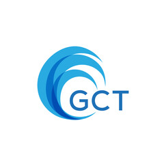 GCT letter logo. GCT blue image on white background. GCT Monogram logo design for entrepreneur and business. . GCT best icon.
