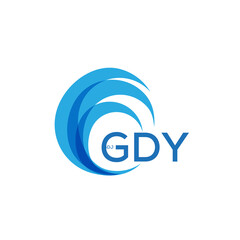 GDY letter logo. GDY blue image on white background. GDY Monogram logo design for entrepreneur and business. . GDY best icon.
 - obrazy, fototapety, plakaty