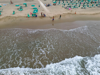 Terracina vista dai gabbiani con le sue spiagge