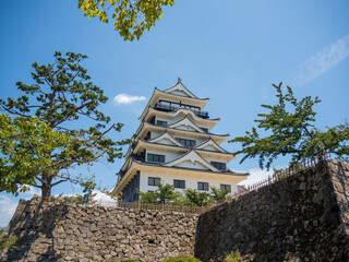 青空の福山城