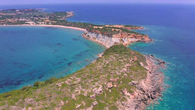 Zakynthos Greece marine park of Gerakas beach bay