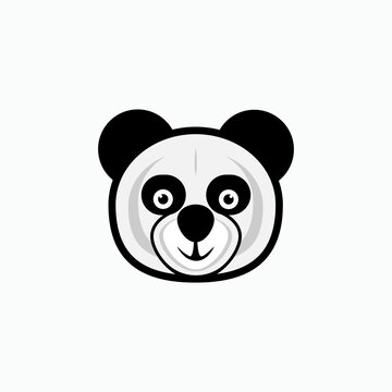 Head Panda Icon. Animal Sign. Wild Life Symbol - Vector.