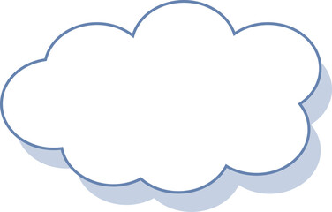 cute pastel blue planner paper template notes, memo, sticky note, reminder, journal decoration