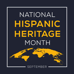 Obraz premium National Hispanic Heritage Month, held on September