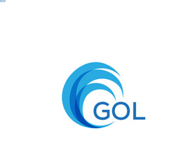 GOL letter logo. GOL blue image on white background. GOL Monogram logo design for entrepreneur and business. . GOL best icon.  © image