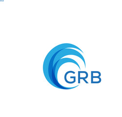 GRB letter logo. GRB blue image on white background. GRB Monogram logo design for entrepreneur and business. . GRB best icon.
 - obrazy, fototapety, plakaty
