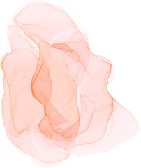 peach watercolor, alcohol ink stain