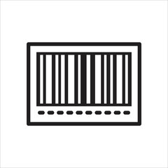 barcode icon art minimalist design