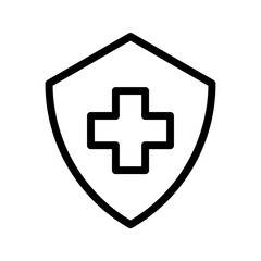 Shield icon. protection sign. vector illustration