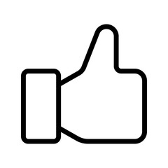 Like icon. hand like sign. vector illustration