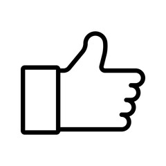 Like icon. hand like sign. vector illustration