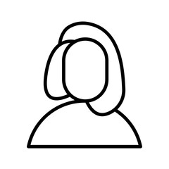 people icon. profile sign. vector illustration