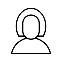 people icon. profile sign. vector illustration