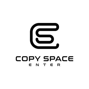 Simple Monogram Letter C S E Logo Design