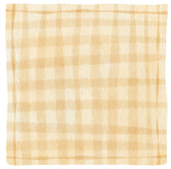 vintage checkered napery watercolor illustration © b.illustrations