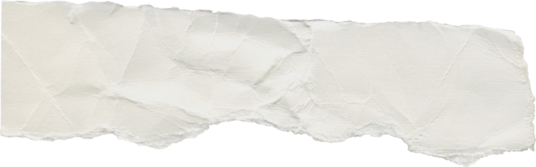 Scrap of white textured watercolor paper