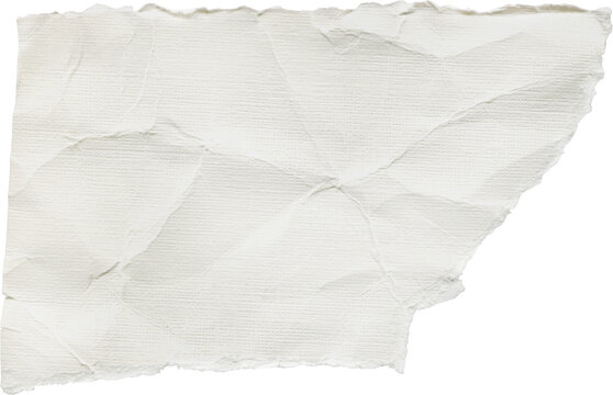 Scrap of white textured watercolor paper