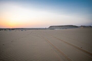 A landscape in Fayoum, Egypt during sun rise/ sunset 