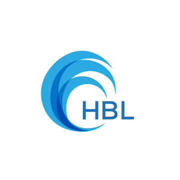 HBL letter logo. HBL blue image on white background. HBL Monogram logo design for entrepreneur and business. . HBL best icon.
