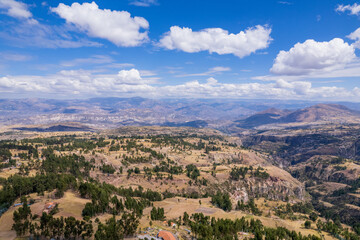 Panoramic view of the mountainous landscape of Ayacucho.