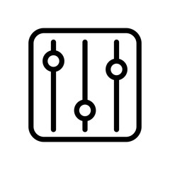 equalizer icon illustration vector graphic 