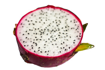 Dragon fruit, pitaya isolated on white background.
