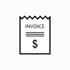 Invoice Icon. Bill Symbol - Vector.   
