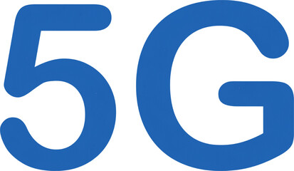 3D Realistic network logo 5G network connection 5G logo