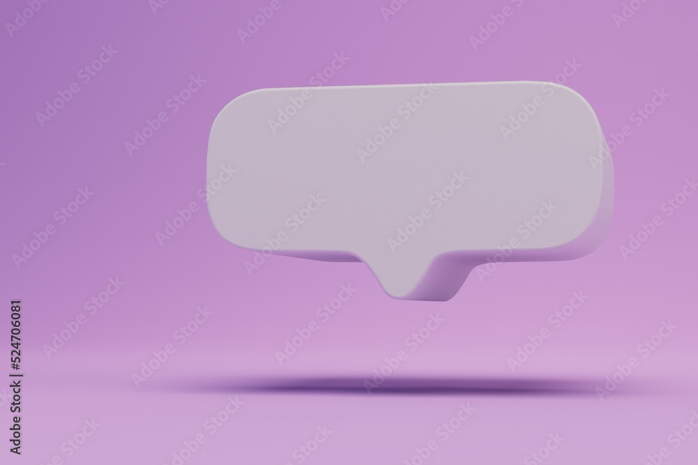 Poster leave a comment under a post or video on social networks. box for text on a purple background. copy 