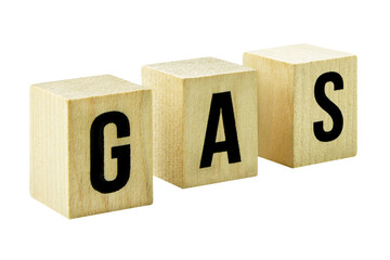 Gas und Energie Symbolik auf Holz    Hintergrund transparent