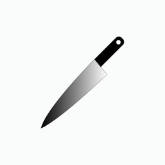 Knife Icon. Kitchen Utensil Symbol - Vector.     