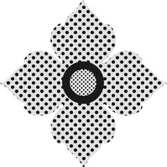 Thai pattern background of flower element. Asian traditional art design.