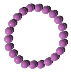 3D Realistic stone bead bracelet. You can be used beaded bracelet icon for several purposes.