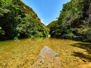 Sadernes rio hacia las pozas