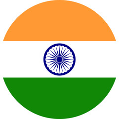 Indian flag, official colors and properly proportioned.