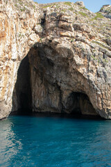the caves of Salento coast at Santa Maria di Leuca, Apulia region Italy