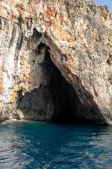 Fototapeta premium the caves of Salento coast at Santa Maria di Leuca, Apulia region Italy