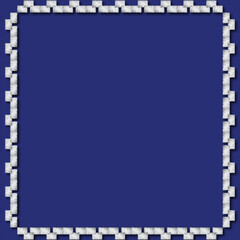 abstract grey tiles border vector 