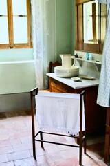 interior of an old bathroom