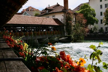 Thun bridge in Switzerland