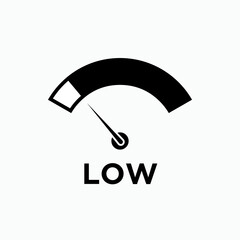 Low Level Icon. Grade Symbol - Vector. 