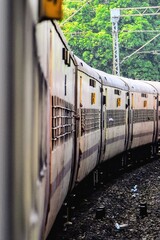 Indian railway public train between Delhi to Bilaspur