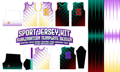 Sport Jersey layout design for sportwear Printing sublimation 104