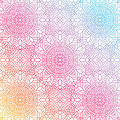 Abstract festive colorful floral vector ethnic tribal pattern and Doodle vintage Violet lace Doodle Ethnic Festive Abstract Vector Pattern	