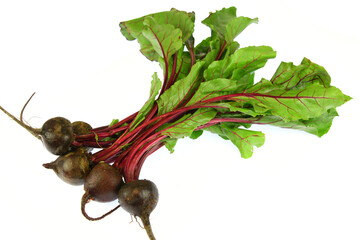 fresh beet isolated on white background