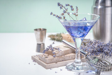 Lavender margarita cocktail