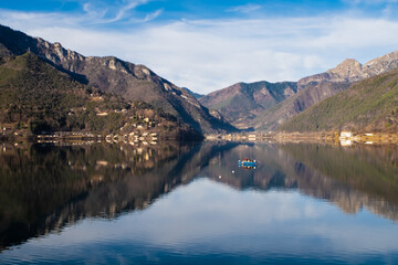 Visuale del lago di Ledro